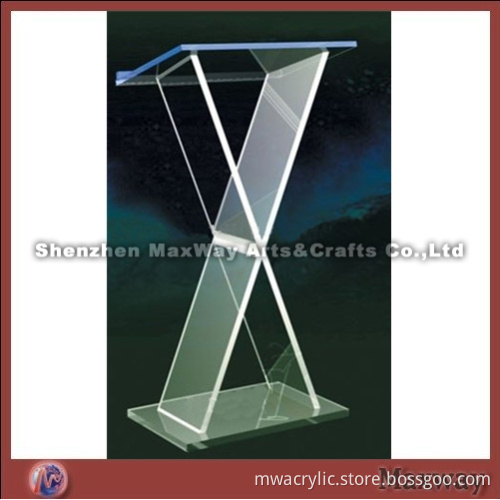 X Shape Floor Acrylic Perspex Dais
